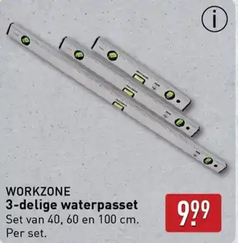 ALDI WORKZONE 3-delige waterpasset aanbieding