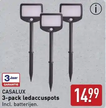 ALDI CASALUX 3-pack ledaccuspots aanbieding