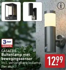 ALDI CASALUX Buitenlamp met bewegingssensor aanbieding