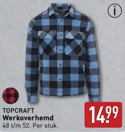 ALDI TOPCRAFT Werkoverhemd aanbieding