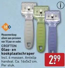 ALDI CROFTON Glas en kookplaatschraper aanbieding