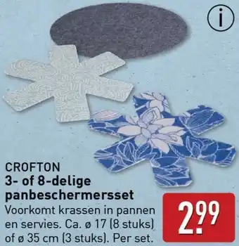 ALDI CROFTON 3- of 8-delige panbeschermersset aanbieding