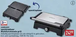 ALDI AMBIANO openklapbaar Multifunctionele grill aanbieding