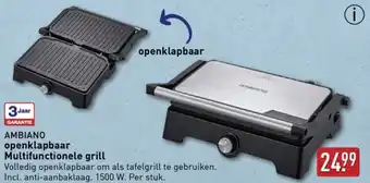 ALDI AMBIANO openklapbaar Multifunctionele grill aanbieding