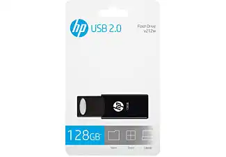 Conrad HP v212w USB-stick 128 GB Zwart HPFD212B-128 USB-A 2.0 aanbieding