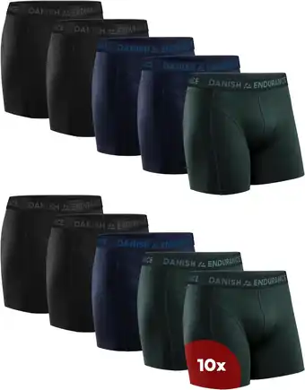 Amazon DANISH ENDURANCE Boxershorts voor Heren, Elastisch Zacht Katoen, met of zonder Gulp, 6-pack aanbieding