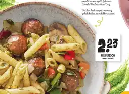 Jumbo PASTA PESTO MET GEHAKTBALLETJES aanbieding