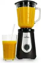 Bol.com Ocina Krachtige Blender – Smoothie Maker - met Glazen Kan - 1 Liter – 500W – Mat Zwart aanbieding