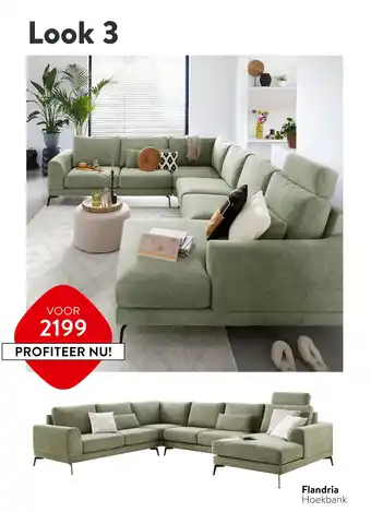 Profijt Meubel Flandria Hoekbank aanbieding