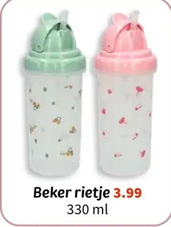 Wibra Beker rietje aanbieding