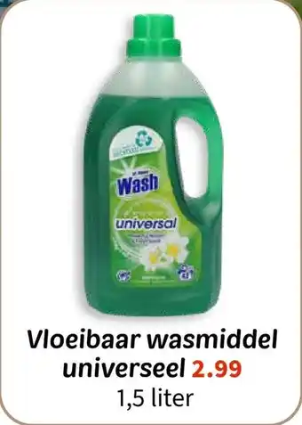 Wibra Vloeibaar wasmiddel universeel aanbieding