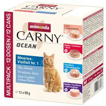 Zooplus 12x80g Ocean Ocean Mix I (4 soorten) animonda Carny Kattenvoer aanbieding