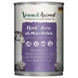 Zooplus 6x400g Venandi Animal Monoprotein Horse kattenvoer nat aanbieding