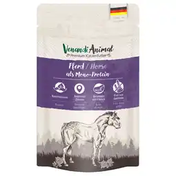 Zooplus 12x125g Venandi Animal Monoprotein Horse kattenvoer nat aanbieding