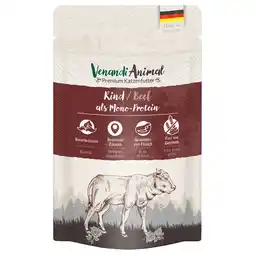 Zooplus 12x125g Venandi Animal Single Protein Rund nat kattenvoer aanbieding