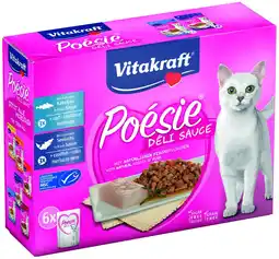 Pets Place Vitakraft Poésie Multipack Deli Sauce Vis Pouch 6x85 g - Kattenvoer aanbieding