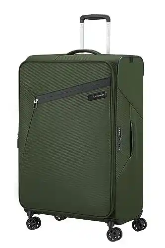 Amazon Samsonite Litebeam - Spinner L, uitbreidbare koffer, 77 cm, 103/111 L, Green (klimklims) aanbieding