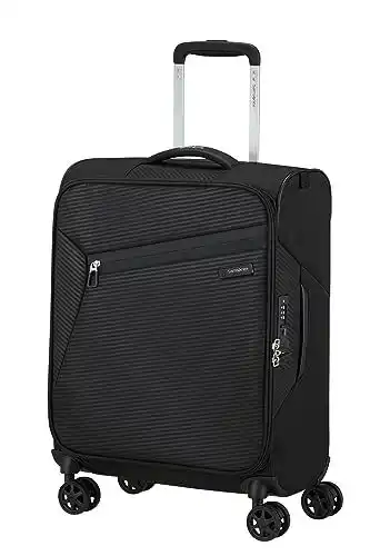 Amazon Samsonite Litebeam - Spinner S, handbagage, 55 cm, 39 L, zwart (zwart) aanbieding