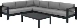 Intratuin Intratuin 5-zits loungeset Nova met tafel antraciet aanbieding