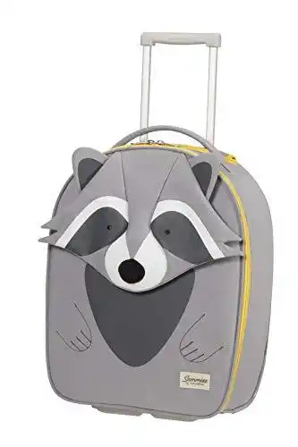 Amazon Samsonite Happy Sammies Eco - rechtop XS Children's Bagage, 45 cm, 23 L, Gray (Raccoon Remy) aanbieding