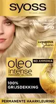 Bol.com Syoss Oleo Intense - 9-10 Stralend Blond - Permanente Haarverf - Haarkleuring - 1 stuk aanbieding