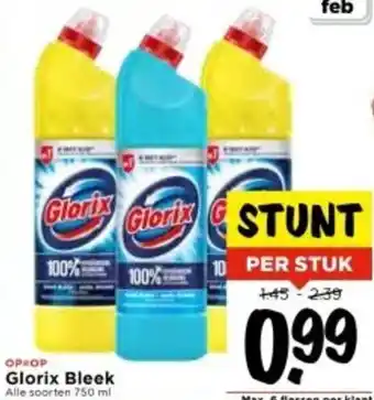 Vomar Voordeelmarkt Glorix Bleek aanbieding
