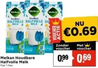 Vomar Voordeelmarkt Melkan Houdbare Halfvolle Melk aanbieding