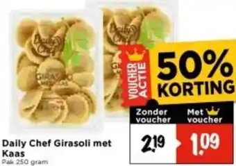 Vomar Voordeelmarkt Daily Chef Girasoli met Kaas aanbieding