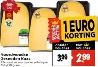 Vomar Voordeelmarkt Noordwoudse Gesneden Kaas aanbieding