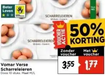 Vomar Voordeelmarkt Vomar Verse Scharreleieren aanbieding