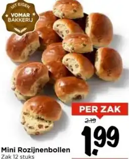 Vomar Voordeelmarkt Mini Rozijnenbollen aanbieding