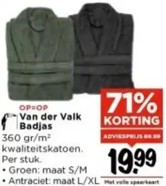 Vomar Voordeelmarkt Van der Valk Badjas aanbieding