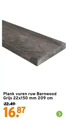 GAMMA Plank vuren ruw Barnwood Grijs 22x150 mm aanbieding