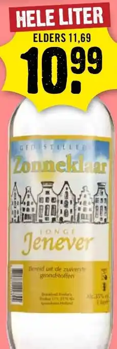 Dirck 3 Zonneklaar Jenever aanbieding