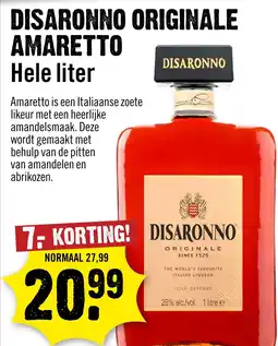 Dirck 3 Disaronno Originale Amaretto aanbieding