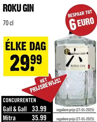 Dirck 3 Roku Gin aanbieding