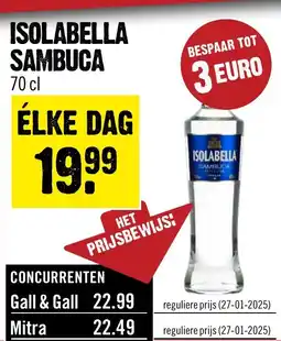 Dirck 3 Isolabella Sambuca aanbieding