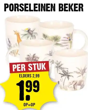 Dirck 3 Porseleinen beker aanbieding