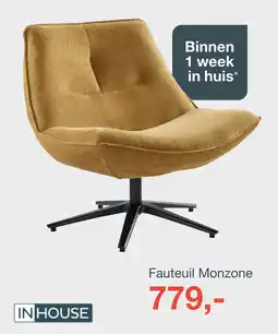 IN.HOUSE Fauteuil Monzone aanbieding