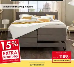 Woonsquare Complete boxspring Majestic aanbieding