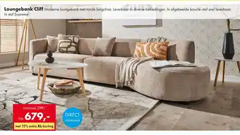 Woonsquare Loungebank Cliff aanbieding