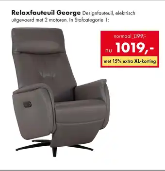 Woonsquare Relaxfauteuil George aanbieding