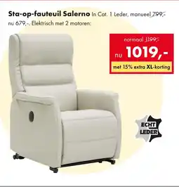 Woonsquare Sta op fauteuil Salerno aanbieding