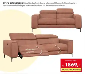 Woonsquare 212+2 zits Sahara aanbieding