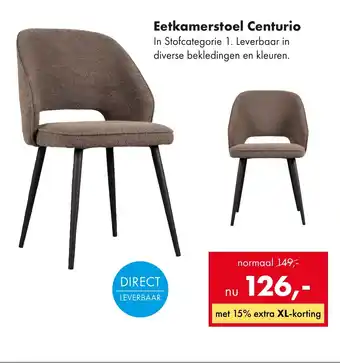 Woonsquare Eetkamerstoel Centurio aanbieding