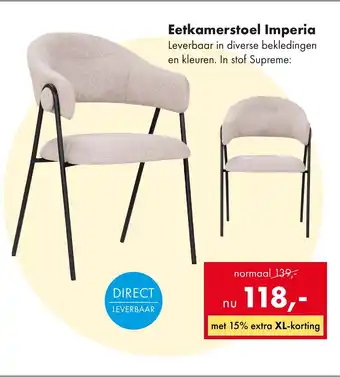 Woonsquare Eetkamerstoel Imperia aanbieding