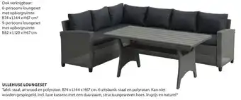 Jysk Ullehuse loungeset aanbieding