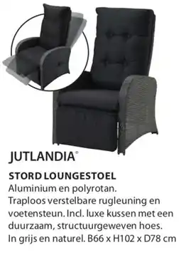 Jysk Jutlandia stord loungestoel aanbieding