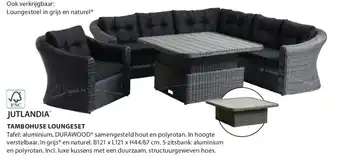 Jysk Jutlandia tambohuse loungeset aanbieding