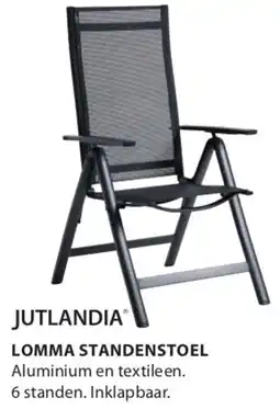 Jysk Jutlandia lomma standenstoel aanbieding